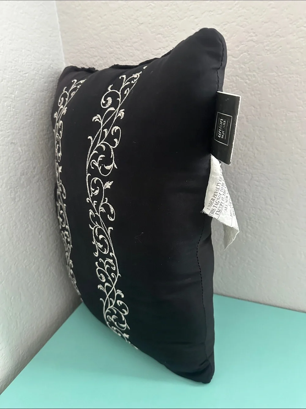 Union Square collection decorative black throw pillow-brand new/never used.